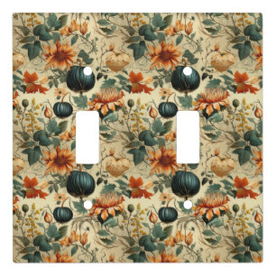 Floral Thanksgiving Vintage Pattern (6) Light Switch Cover