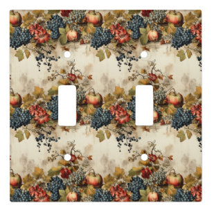 Floral Thanksgiving Vintage Pattern (9) Light Switch Cover