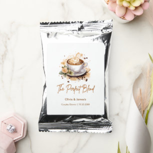 Floral The Perfect Blend Coffee Couples Shower  Drink Mix