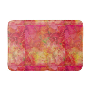 Floral Themed Bath Mat