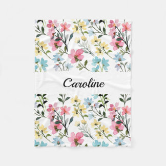 Floral-Themed Blanket For Babies, Kids And Adults