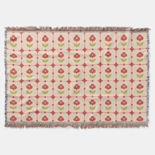 Floral_themed design throw blanket