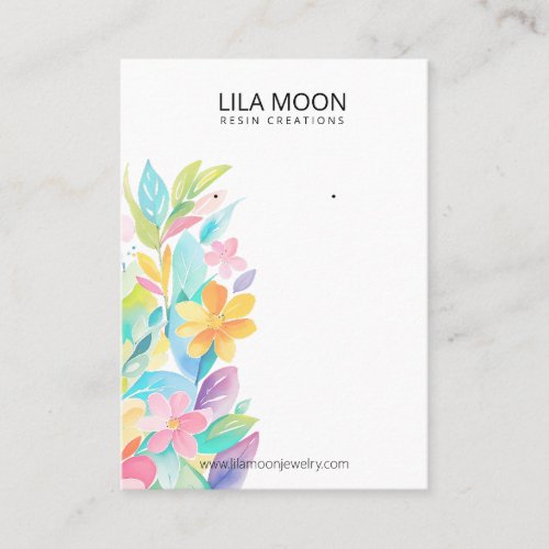 Floral Themed Earring Cards