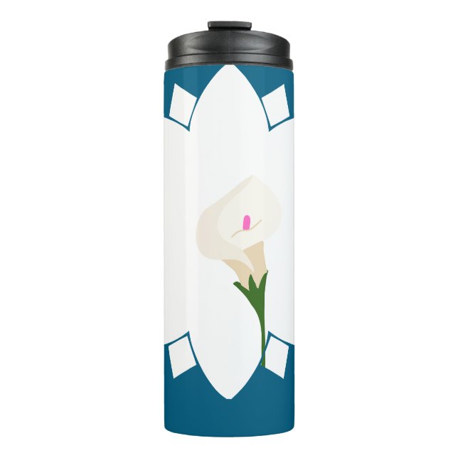 floral thermal tumbler (Front)