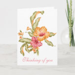 Floral Thinking Of You Card at Zazzle