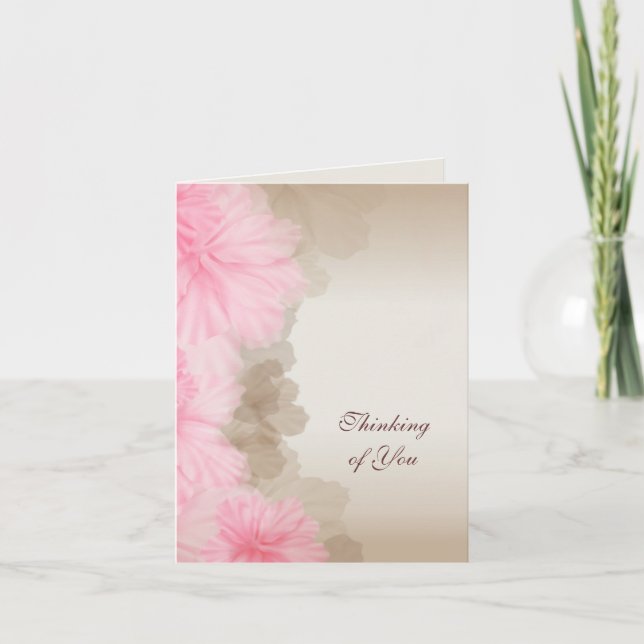 Floral Thinking of You Card (Front)
