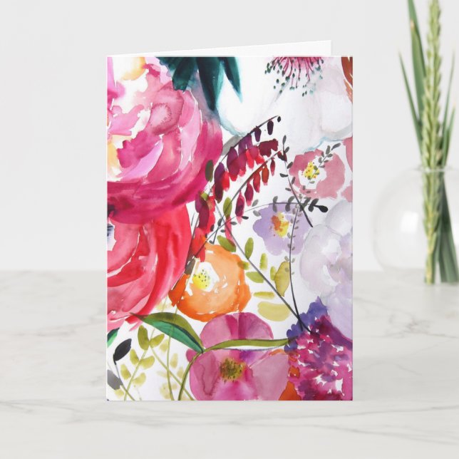 Floral Thinking of You Card (Front)