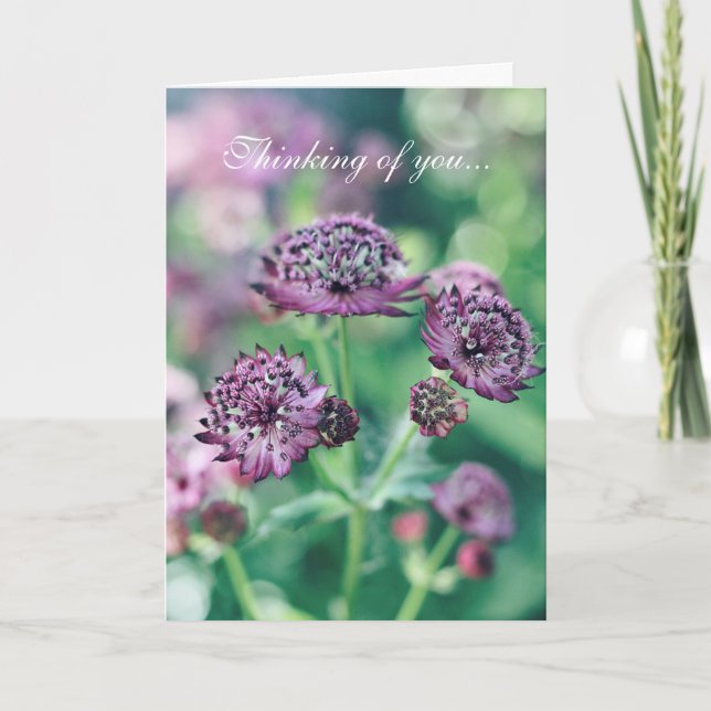Floral Thinking of You Card (Front)