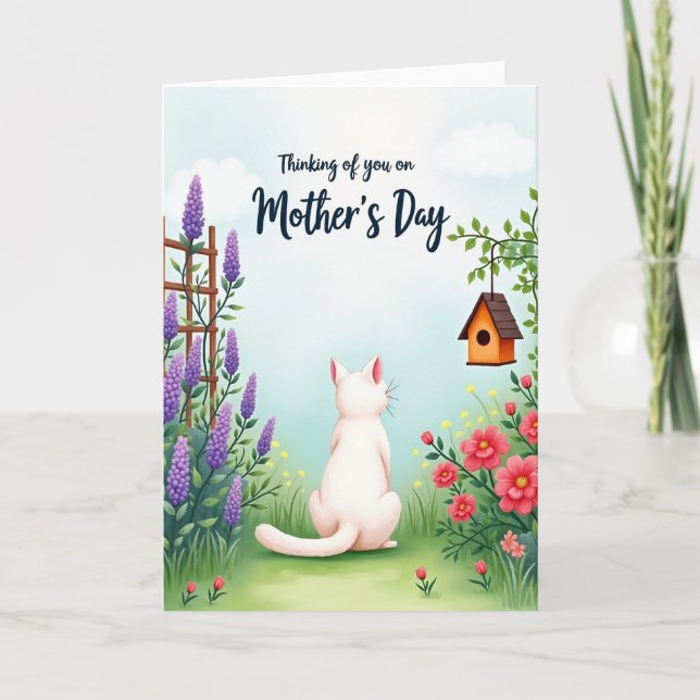 Floral Thinking Of You Mothers Day Card (Front)