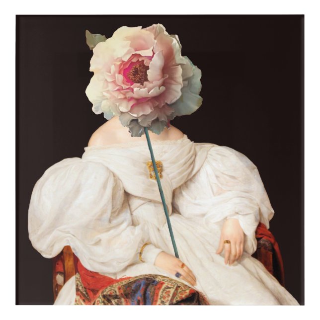 Floral Thoughts Diva Poster Acrylic Print (Front)