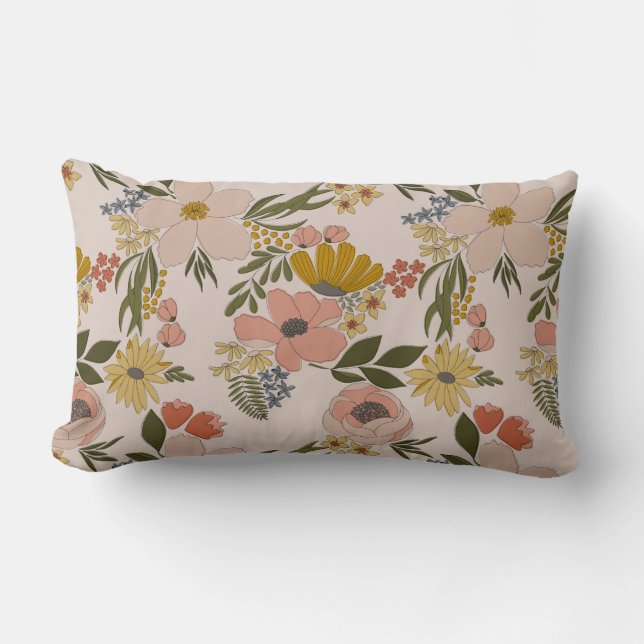Floral Throw Pillow (Front)