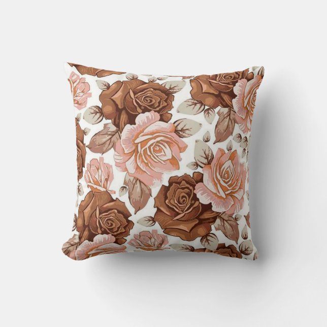 Floral Throw Pillow (Front)