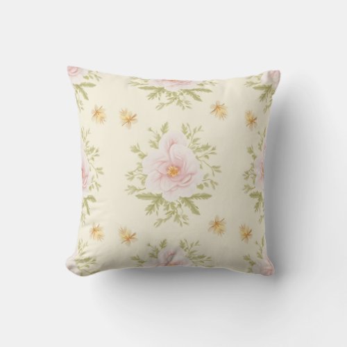 Floral Throw Pillow