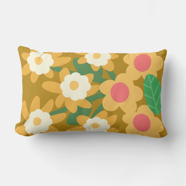 Floral throw pillow (Front)