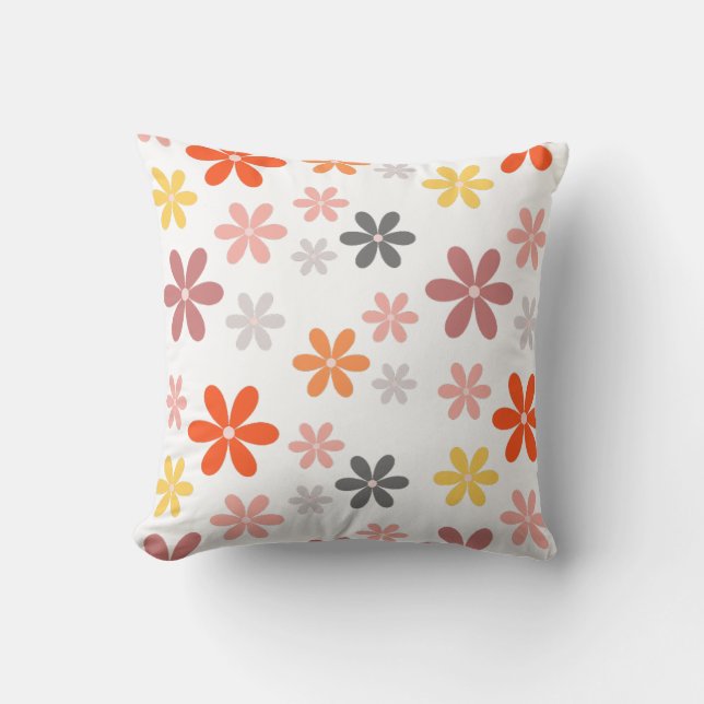 Floral  throw pillow (Front)