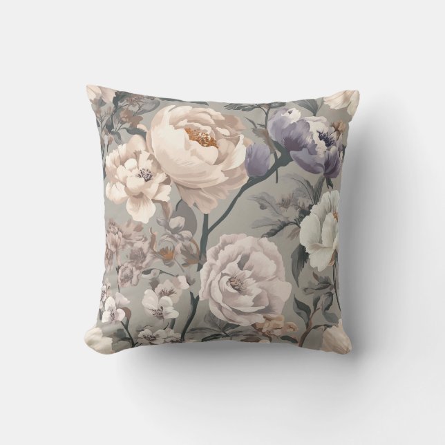 Floral Throw Pillow (Front)