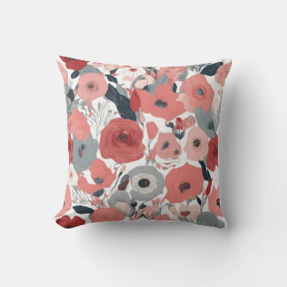 Floral Throw Pillow