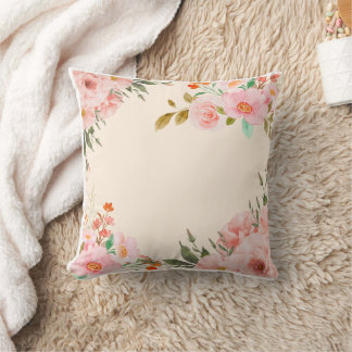 Floral Throw Pillow