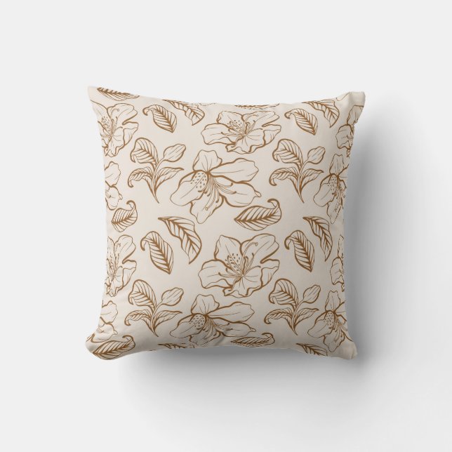 Floral Throw Pillow (Front)