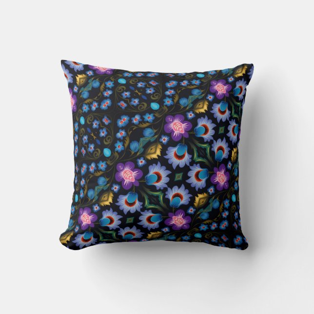 floral throw pillow (Front)
