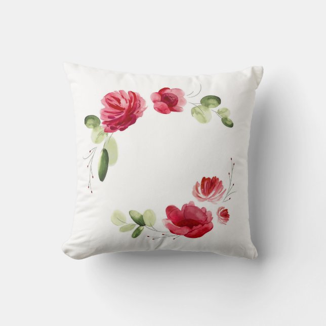 Floral Throw Pillow (Front)