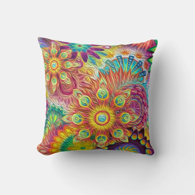 Floral Throw Pillow (Front)