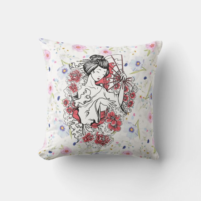 Floral Throw Pillow (Front)