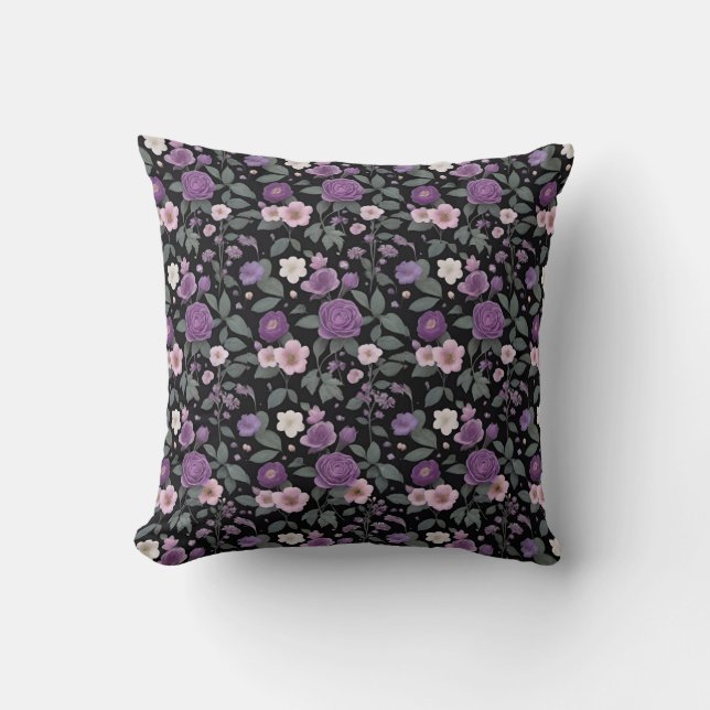 Floral Throw Pillow (Front)