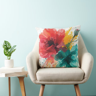 Floral Throw Pillow-Cushion for Modern Home Décor Pillow