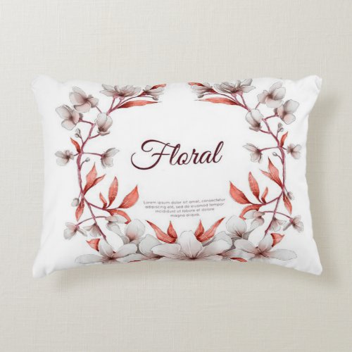 Floral Throw Pillow for Tranquil Vibes