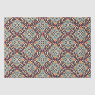 Floral Tile Pattern Tissue Paper