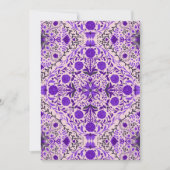 Floral tiles in violet and cotton candy pink (Front)