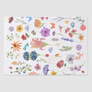 Floral Tissue Paper Elegant Gift Wrap for Parties
