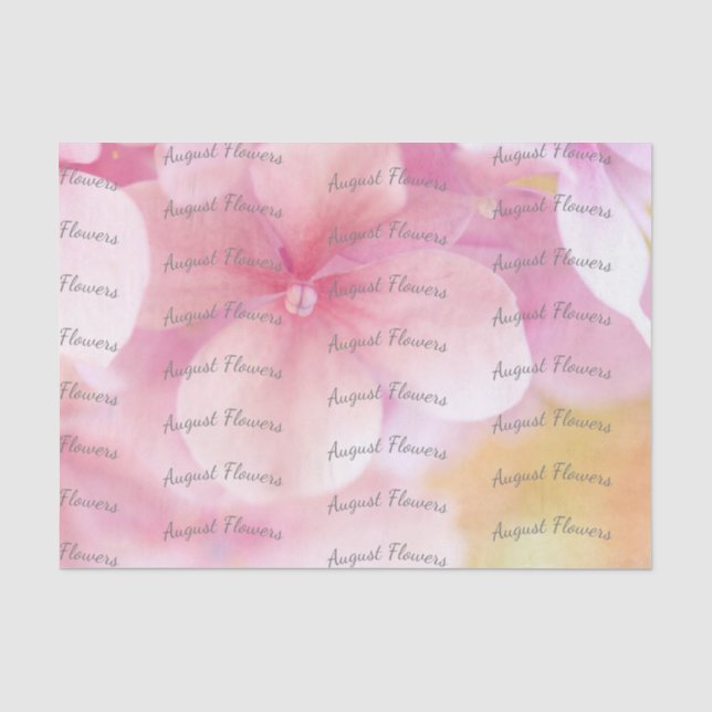 Floral Tissue Paper Florist Pink Flower (Front)