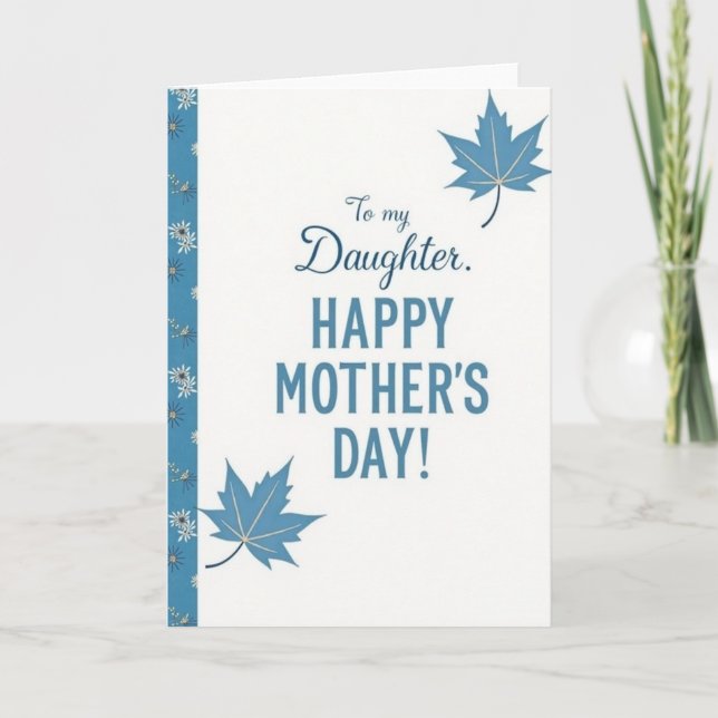 Floral To Daughter Mothers Day Card (Front)