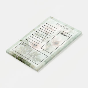 Floral To-Do List Post-it Notes