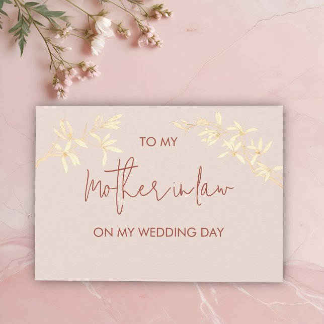 Floral To my mother in low on my Wedding Day Invitation (Creator Uploaded)