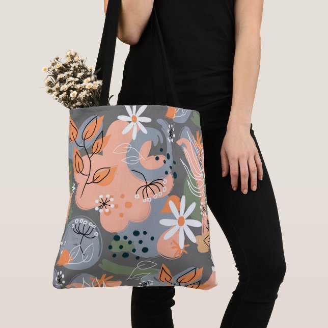 Floral Tote Bag (Close Up)