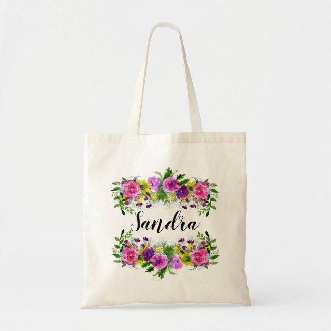 Floral Tote Bag (Front)