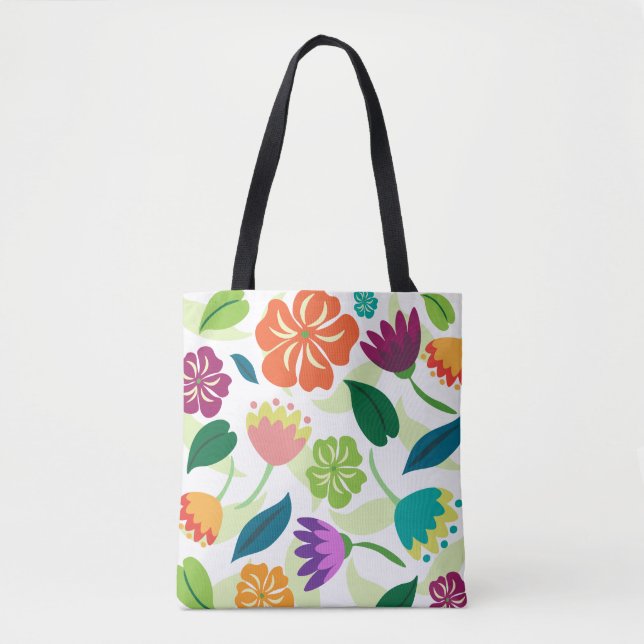 Floral  tote bag (Front)