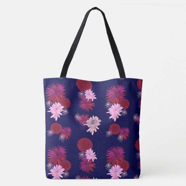 Floral tote bag (Back)