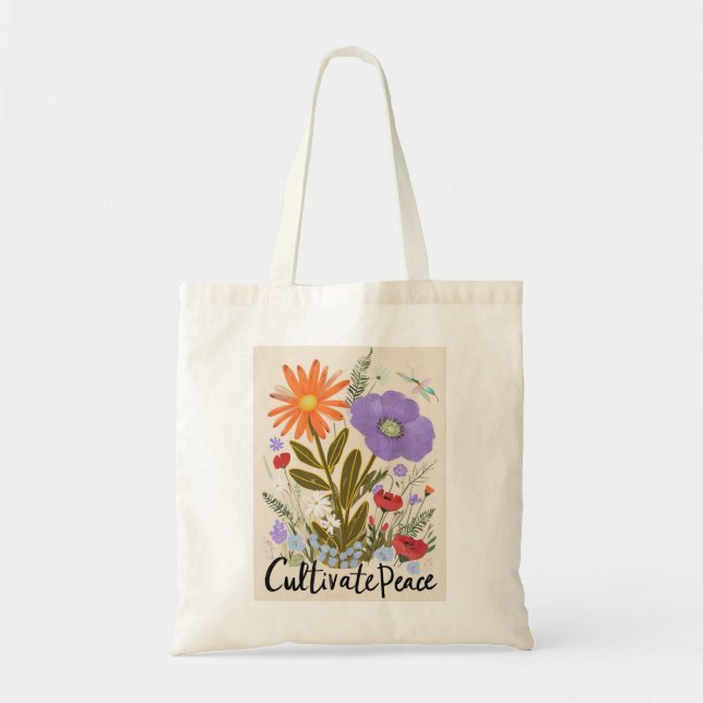 Floral Tote Bag  (Front)