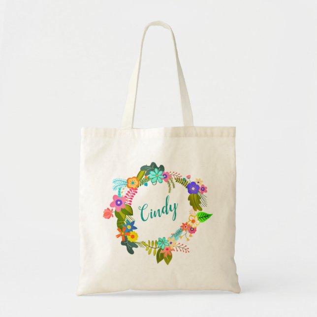 Floral Tote Bag (Front)