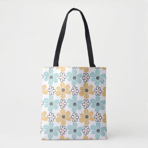 Floral Tote Bag Cute Daisy Tote Colorful Flower