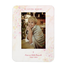 Floral Traditional & Elegant Pink Photo Funeral 