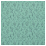 Floral Transparant Green Background Fabric