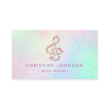 floral treble clef music teacher