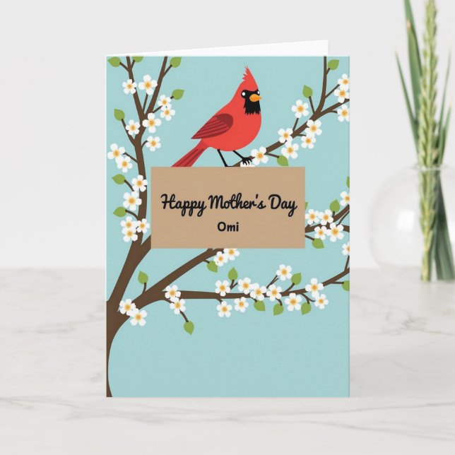 Floral Tree Mothers Day Card (Front)