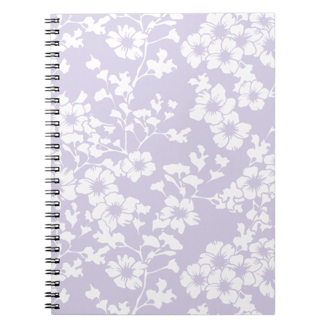Floral Trellis - Dusty Lavender Notebook (Front)