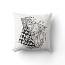 Floral Triangles, Tangle Drawing -